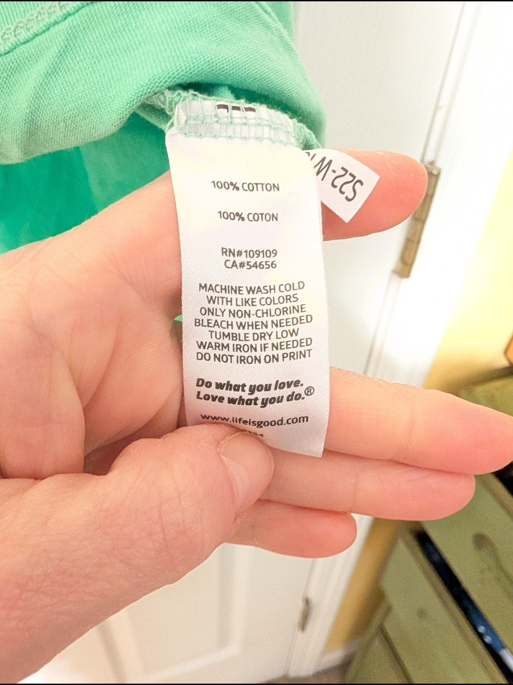 Life Is Good Mint Green 'Count Your Blossoms' Graphic Tee - Picture 4 of 4